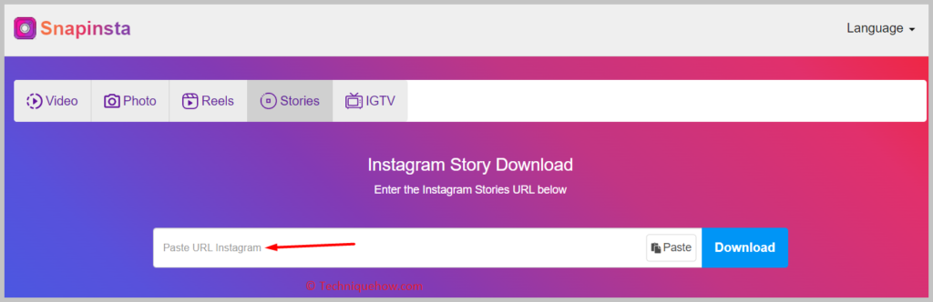paste the username in the input box