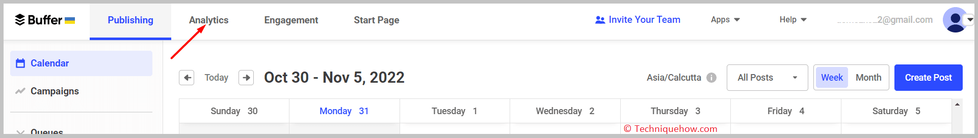 see the Analytics option
