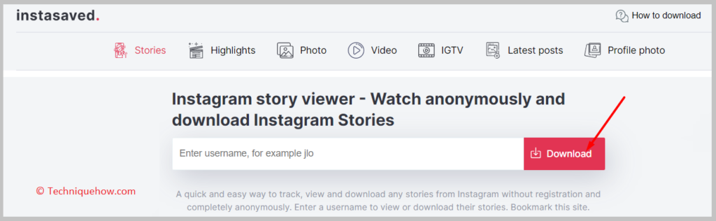 then click on the red Download button