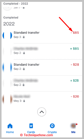 transaction history