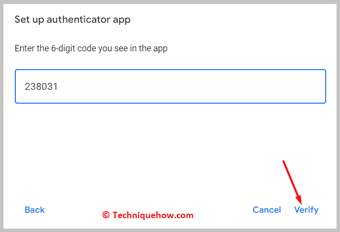 will need a 6-digit code