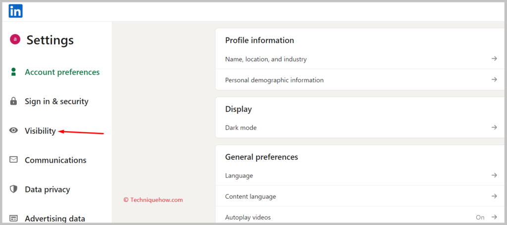 you need to click on Visibility