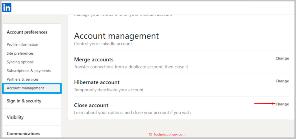 Account no Longer in Use