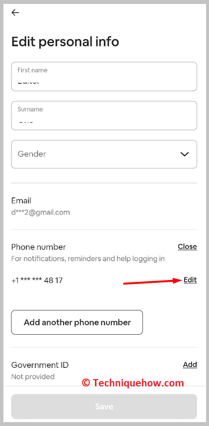 Add your phone number