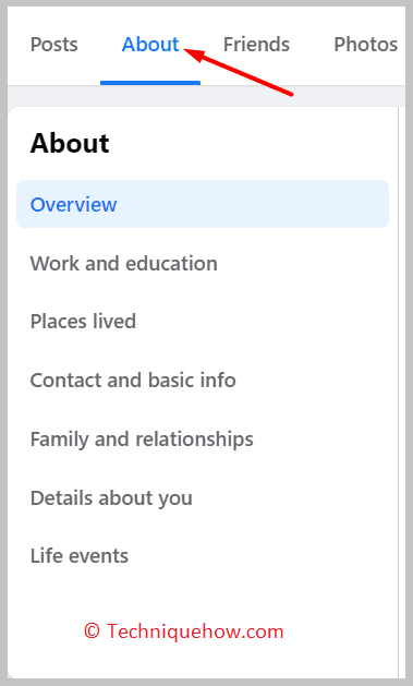 Check About and Profile Picture