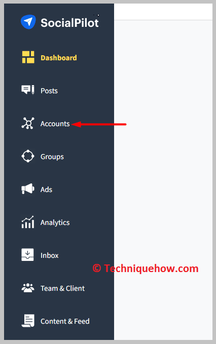 Click on Accounts