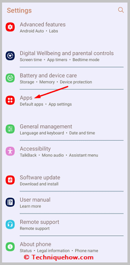 Click on Apps