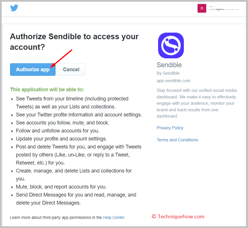 Click on Authorize App.