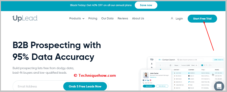 Click on Free Trial