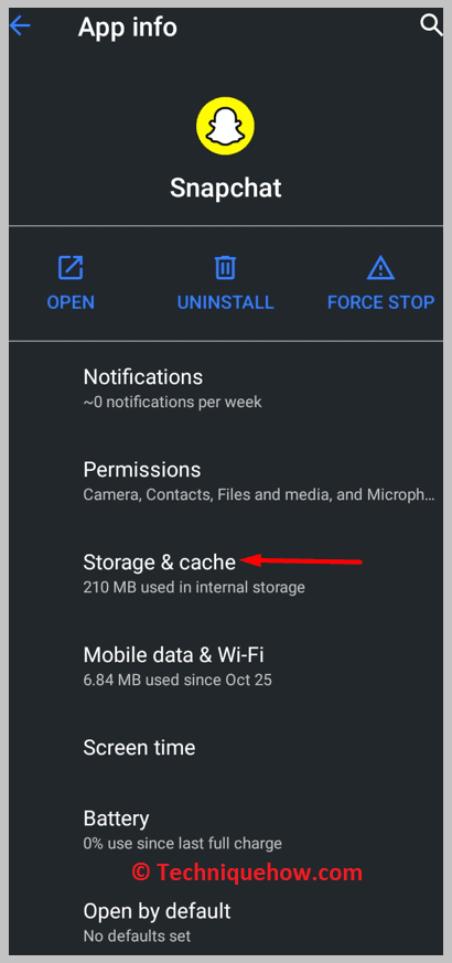 Click on Internal Storage