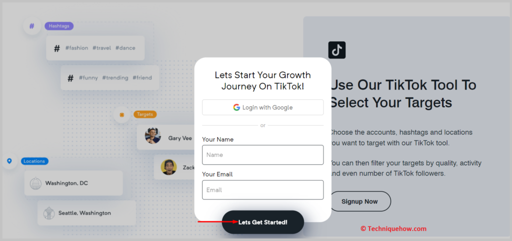 Click on Let's Get Started