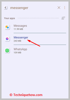 Click on Messenger