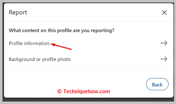 Click on Profile information