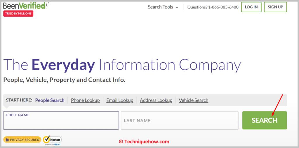 Click on SEARCH