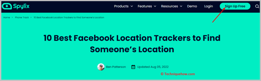 Click on Sign Up Free