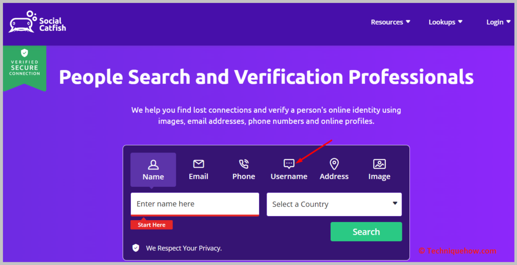 Click on Username