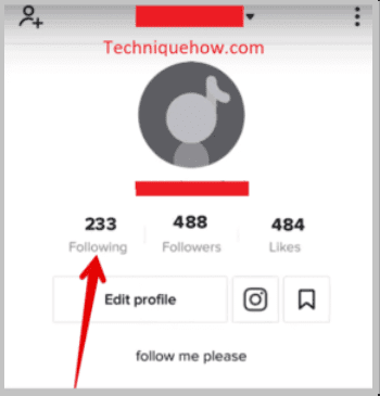 Click on following