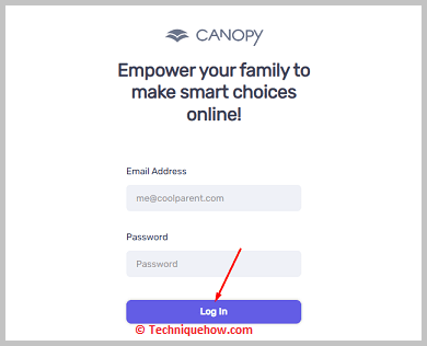 Click on login