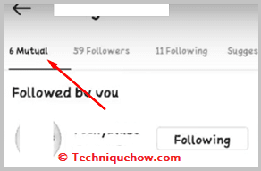 Click on (number) mutual