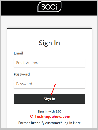 Click on sign in