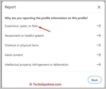 Click on suspicious spam or fake