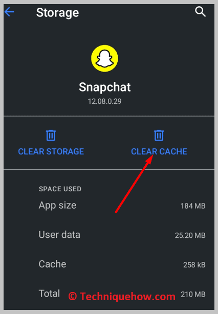 Click on the Clear Cache button