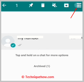 Click on three dot icon