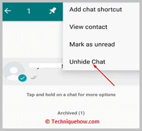 Click on unhide Chat