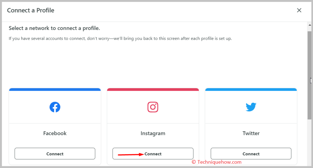 Connect your Instagram account 
