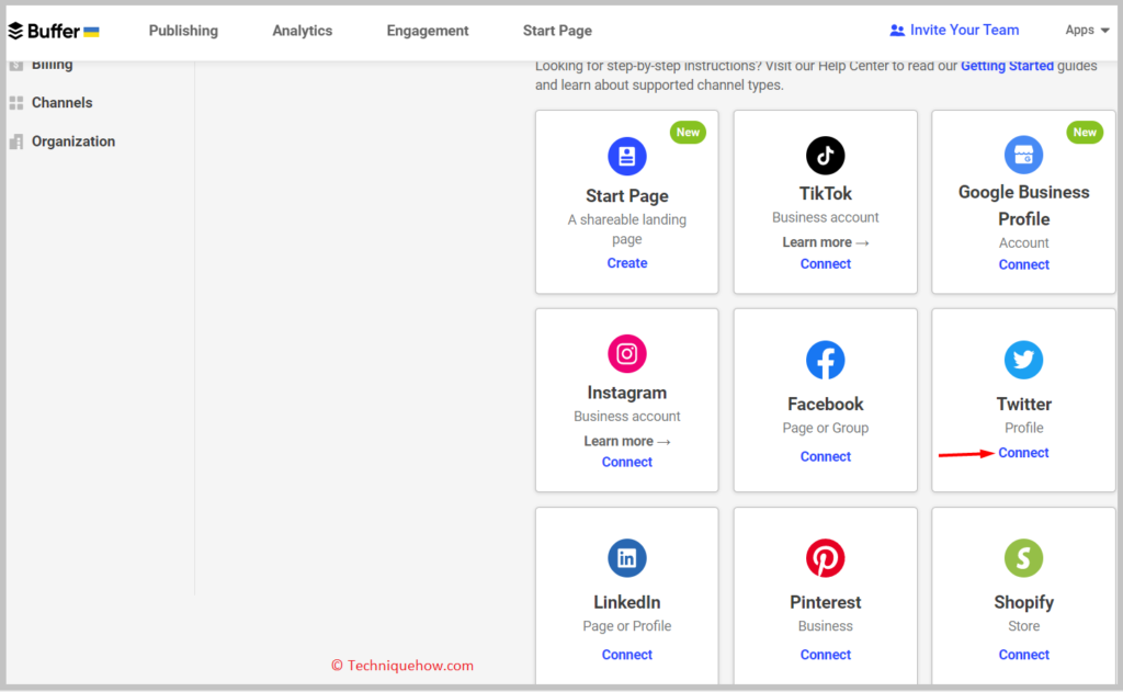 Connect your Twitter profile