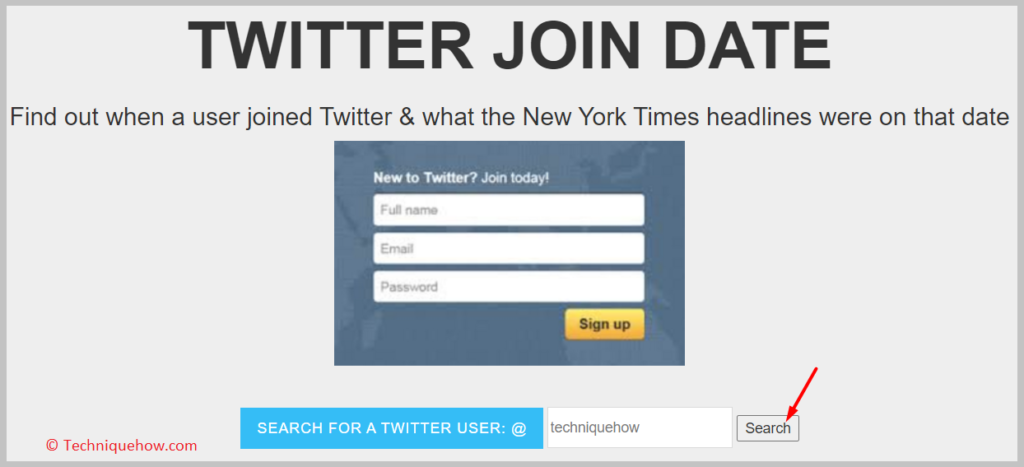Enter the Username