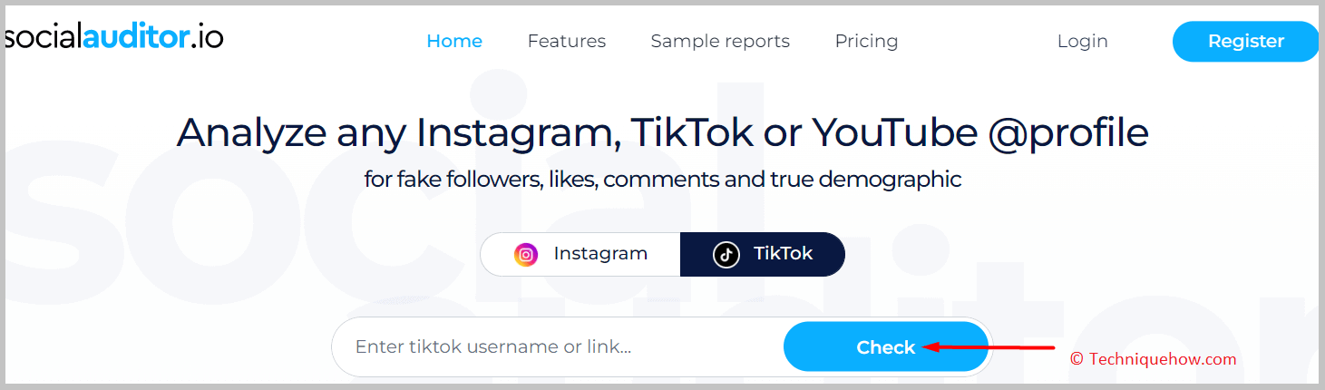  Go to the TikTok section
