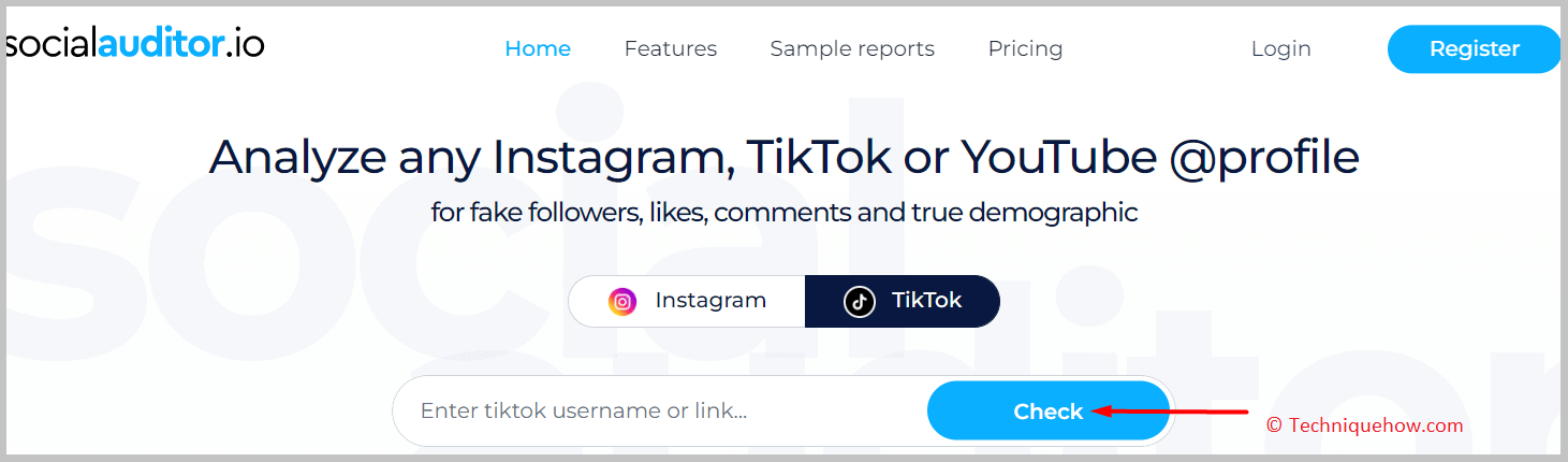 Go to the TikTok section