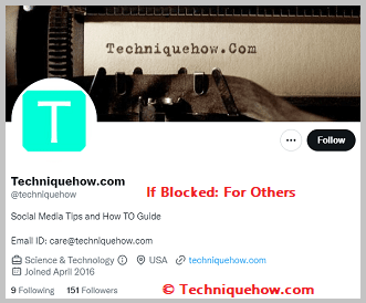 If Blocked For Others