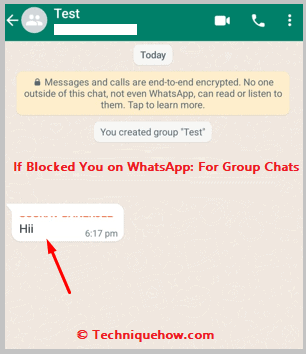 If Blocked You on WhatsApp on group chat