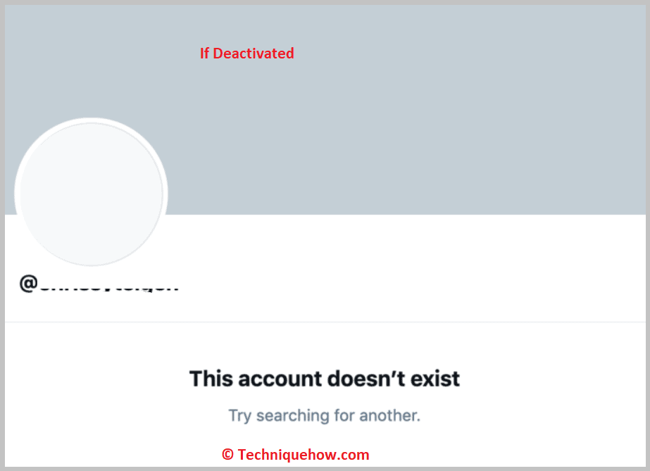 If Deactivated His Twitter
