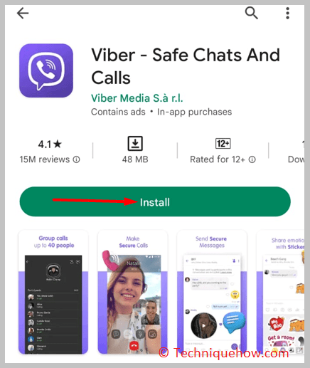 Install Viber & Login