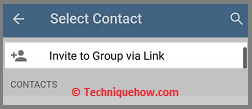 Invite Contacts on Telegram Channel