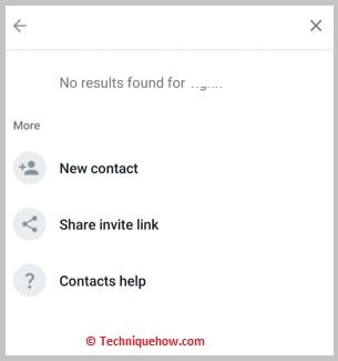 Not in Contacts List