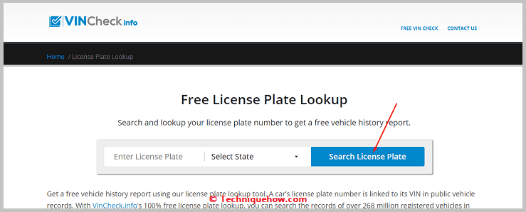Search Licence Plate