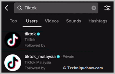 Search user