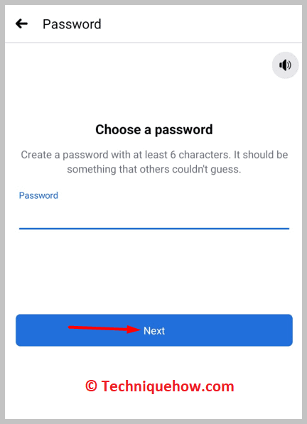 Set a password and click on Next