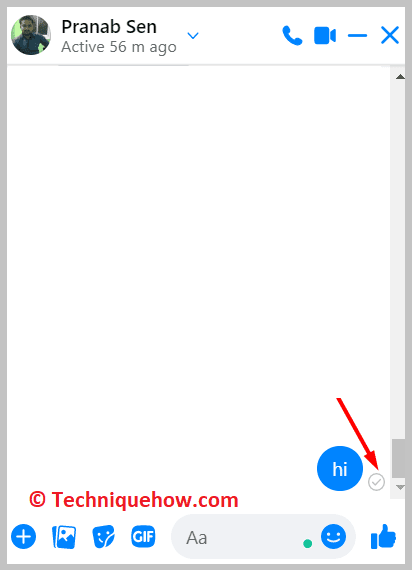 Show One Tick On Sent Messages