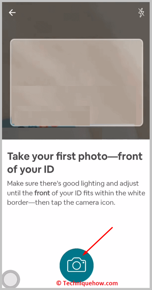 Take your first photo- front of your 