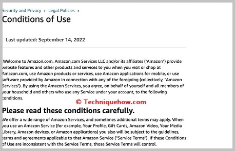 Violated Amazon T&C