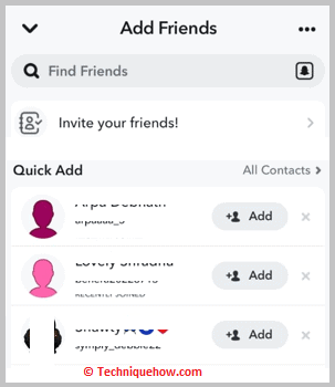 Your Added Friends & Friends of Friends