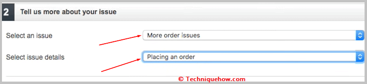 choose Placing an order. 