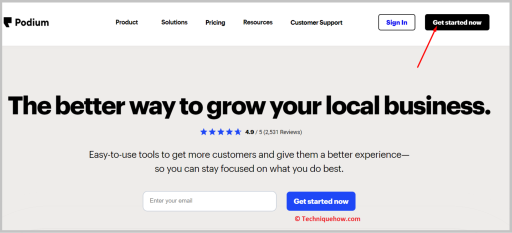 click on Get Started now.