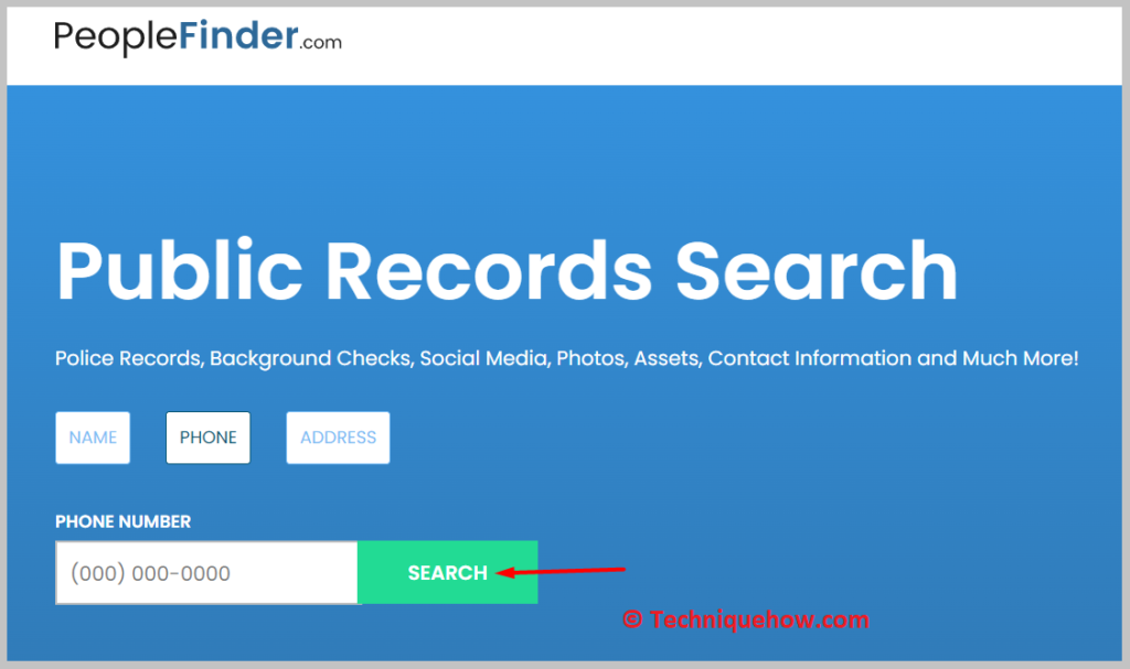 click on SEARCH to find the