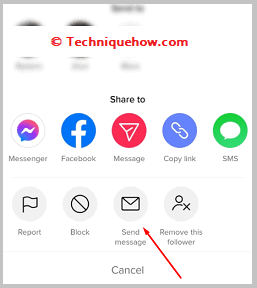 click on Send message.